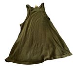 Free People  Green Asymmetrical Sleeveless Tank Top Photo 1