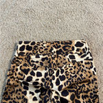 Cache Vintage tan Leopard Print Flare satin Pants never worn Photo 3