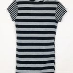 Poof! Y2K Vintage Striped Short Sleeve Scoop Neck Top Juniors Large Photo 1