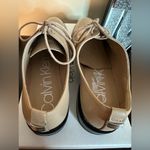 Calvin Klein Patent Leather Beige Lace up Loafers/Oxfords Photo 6