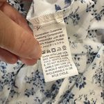 SheIn On / Off Shoulder Corset Top Blue & White Floral Maxi Dress - size Small Photo 15