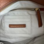 Banana Republic  Women’s Brown Leather Knit Handle Tote w/ wallet insert Bag 🔴 Photo 5