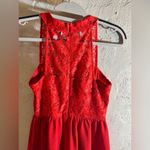 Speechless Red Lace Dress by , lace detail on top, great 4 events: prom, cocktail Photo 3