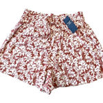 Abercrombie & Fitch New Viscose Floral Shorts Womens Small Elastic Waist Soft Photo 0
