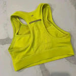 Fabletics  Activewear Neon Yellow Racerback Athletic Sports Bra Womens Size Small Photo 2