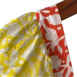 Oliphant NEW Bubble Skirt Puff‎ Sleeve Mini Dress in Canary Multi Women's Size S Yellow Photo 5