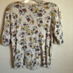 ASOS Darling‎ Ditzy Floral Artsy Neutral Short Sleeve Cardigan Brown Photo 6