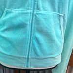 Juicy Couture Y2K Velour Aqua Zipper Hoodie Photo 2