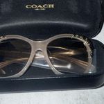 Coach  0HC8244 56mm Sunglasses Champagne/Silver /Gradient Flash Photo 4