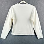 J.Crew J. Crew Women's Medium Green Label Cotton White Long Sleeve Top Basic Staple Photo 4