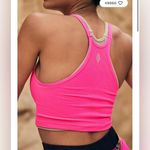 Free People Hot Pink Happiness Runs Crop Tank size M/L Photo 2
