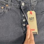 Levi's Levi’s 501 denim jeans original high rise cropped straight leg faded black 31 Photo 4