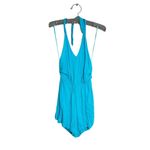 l*space L* Halter romper cover up turquoise Sz M Photo 5