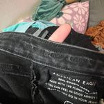 American Eagle  The Dream Jean Super Hi-Rise Jegging Black Stretch Dark Wash Sz 8 Photo 8