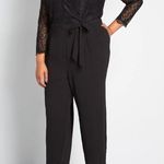 Modcloth All the Feels Lace Twofer Black Jumpsuit Sz S NWT Photo 0