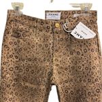 Frame Le Crop High Waist Boot Snake Print Jeans Photo 4