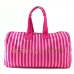 Victoria's Secret Victoria’s Secret Icon Pink Stripe Weekender Large Duffle Bag Photo 2