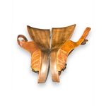 Nine West Y2K Vintage sz 9.5 Womens Brown Leather Accent Open Toe Wedge Sandals Photo 2