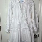 Antonio Melani  women’s white tiered ruffle lace elastic cuff layered tie dress 6 Photo 0