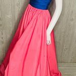 Vintage 86 rare Disney Minnie Mouse Mike benet formals ball gown dress 10 unique Blue Photo 4