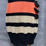 No Boundaries  Women’s Sweater Dress Coral Combo Striped Buckle Wrap Size L NWT Photo 4