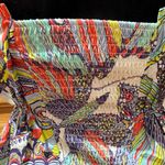 Anthropologie ‎ Diana Ruffled Smocked Strapless Tube Top Abstract Print Size XS Photo 11