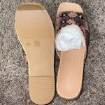 Chinese Laundry Pink Snake Print Women's Slide Sandals Photo 2