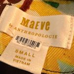 Maeve x Anthropologie Sunflower Print Dress Floral Strapless Cutout Back Small Photo 11