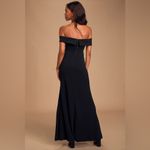Lulus Song of Love Black Off-the-Shoulder Maxi Dress Photo 2