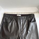 Abercrombie & Fitch Vegan Leather 90s Straight Pant - Size 16. Photo 6