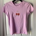 NWT Vintage Threads Juniors Pink Cherry Graphic T Photo 0