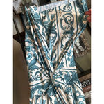 ADRIANA DEGREAS Hera Mini Dress Blue Womens Size Small Photo 6