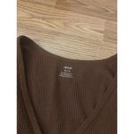 Aerie Waffle Knit Cropped Long Sleeve Size XS Photo 1