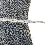 Gianni Bini Gianna Bini Tatiana Jacquard Dress XS Navy Blue Tribal Geometric Southwestern Photo 8