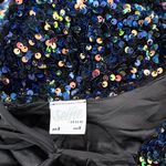 Selfie Leslie Demure Long Sleeve Open Back Dress Sequin Multi size Small Photo 6