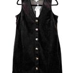 Mud Pie NWT Andi Corduroy Vest Mini Dress Olive Brown Medium Photo 0