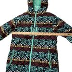 Aperture  Size Medium M Intricate Funky Pattern Blue Snowboard Ski Coat Winter Photo 4