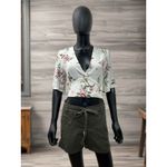 ASTR  The Label 100%‎ Viscose Floral Wrap Crop Top - Medium Photo 2