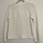 Jenni Kayne  cotton fisherman Cream Knit Sweater STAINING size Xs Photo 8
