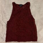 American Eagle Soft & Sexy Maroon Crop Top Photo 0