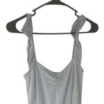 Caution to the Wind Caution To The Wind Women's Size XS Baby Blue Striped Jumpsuit Photo 4