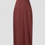 MINK PINK  FINLAY HALTER GOWN WITH SPLIT CLAY color, size Small NWT Photo 5