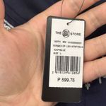 Coco Cabana Navy‎ Embroidered Cropped Tank NWT size large Blue Photo 2