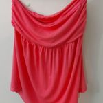 New York and Company Pink Flowy Strapless Top M Casual Dopamine Coconut Girl Size M Photo 0