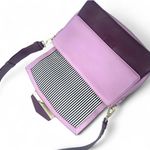 Kate Spade carmel court kaela large multi-part interior purple leather Bag Purse Crossbody Photo 5