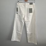 Hudson Jeans Hudson Rosie High-Rise Wide Leg Ankle Jeans Size 27 Ecru White Denim Photo 7