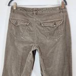 Liz Claiborne  Taupe Brown Bootlegg Corduroy Pants Size 10 Petite Brown Corduroys Photo 4