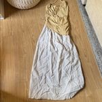 ZARA  ZW WOMAN SS25 COMBINATION HALTER DRESS BEIGE 1165/001/450 VIRAL Photo 4