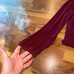 Lush Clothing Lush Burgundy‎ slinky Long Sleeve Top Ruched Mock Neck Womens large holiday Xmas Photo 3