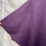 Vintage Tally Ho women's purple knit capelet poncho relaxed button sweater M Size M Photo 1